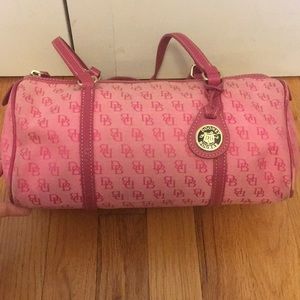 Vintage Dooney & Bourke Pink Barrel Bag